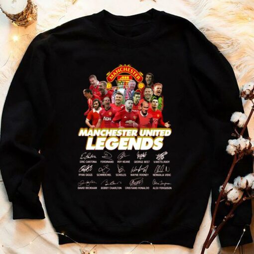 Funny Cristiano Ronaldo Manchester United Legends Signatures Shirt 4