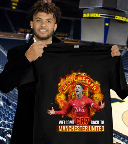 Hot Cristiano Ronaldo Welcome CR7 Back To Manchester United FC Shirt 1