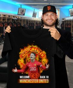 Hot Cristiano Ronaldo Welcome CR7 Back To Manchester United FC Shirt 5