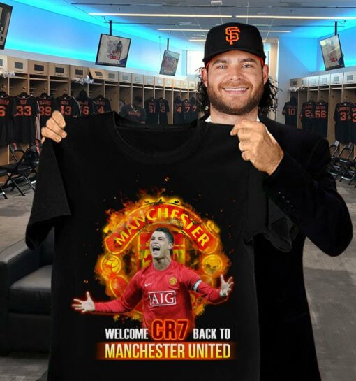 Hot Cristiano Ronaldo Welcome CR7 Back To Manchester United FC Shirt 2