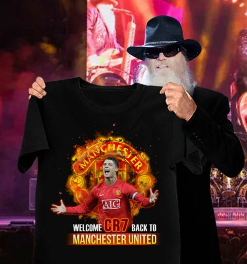 Hot Cristiano Ronaldo Welcome CR7 Back To Manchester United FC Shirt 3