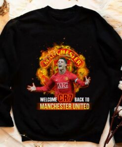 Hot Cristiano Ronaldo Welcome CR7 Back To Manchester United FC Shirt 7