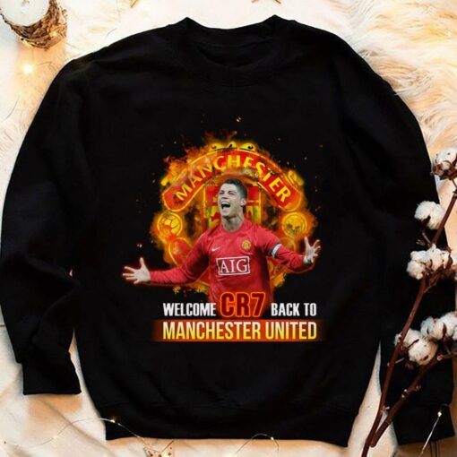 Hot Cristiano Ronaldo Welcome CR7 Back To Manchester United FC Shirt 4