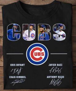 Awesome Cubs Kris Bryant Javier Baez Anthony Rizzo Craig Kimbrel Signatures Chicago Cubs Shirt 5