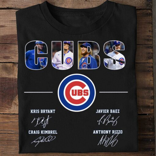 Awesome Cubs Kris Bryant Javier Baez Anthony Rizzo Craig Kimbrel Signatures Chicago Cubs Shirt 2