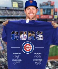 Awesome Cubs Kris Bryant Javier Baez Anthony Rizzo Craig Kimbrel Signatures Chicago Cubs Shirt 6