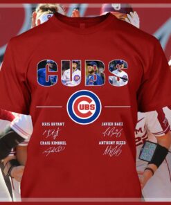 Awesome Cubs Kris Bryant Javier Baez Anthony Rizzo Craig Kimbrel Signatures Chicago Cubs Shirt 7