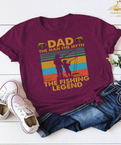 Dad the man the myth the fishing legend vintage T-shirt