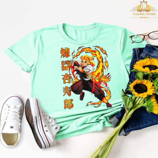 Demons Slayers Kimetsus No Yaibas Rengokus T-Shirt