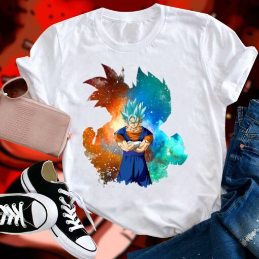Hot Dragon Ball Super Son Goku Fusion Vegeta Vegito Super Saiyan Blue Shirt 1