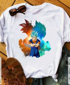 Hot Dragon Ball Super Son Goku Fusion Vegeta Vegito Super Saiyan Blue Shirt 5