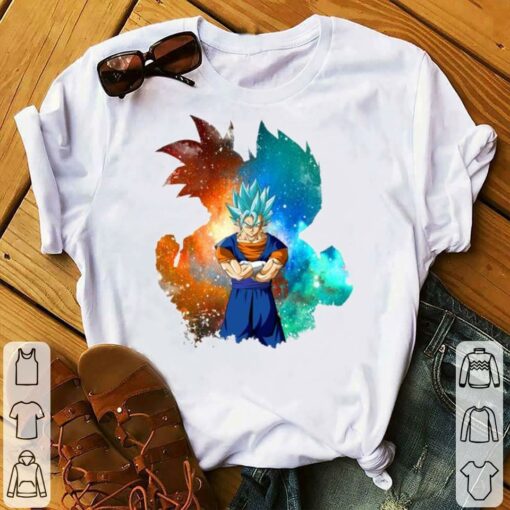 Hot Dragon Ball Super Son Goku Fusion Vegeta Vegito Super Saiyan Blue Shirt 2