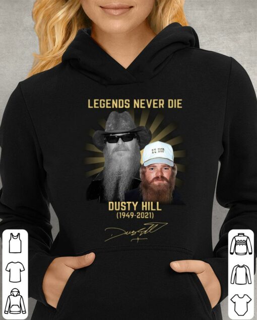 Dusty Hill Legends Never Die 1949-2021 Signature Shirt 4