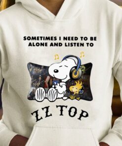 Dusty Hill Snoopy Sometimes i need to be alone and listen to ZZ Top band Shirt 7