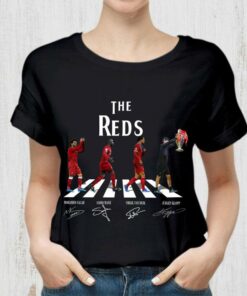 Best FC Liverpool Champions The Reds Walking Abbey Road Signatures Shirt 5