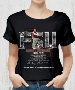 Official FSU Bobby Bowden 1929-2021 Florida State thank you for the memories signature shirt 5