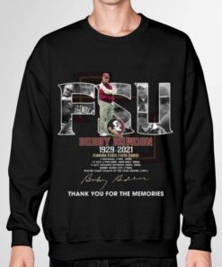 Official FSU Bobby Bowden 1929-2021 Florida State thank you for the memories signature shirt 6