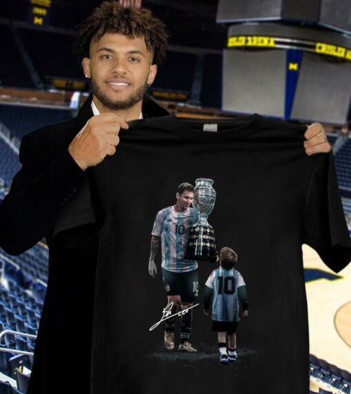 Father's day Lionel Messi And Son Signature Shirt 1