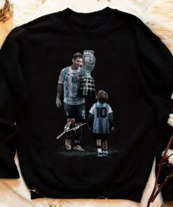 Father's day Lionel Messi And Son Signature Shirt 7