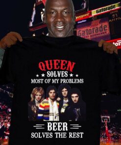 Awesome Freddie Mercury Queen solves most of my problems beer solves the rest shirt 6