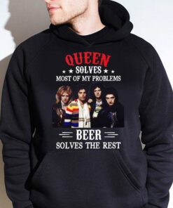 Awesome Freddie Mercury Queen solves most of my problems beer solves the rest shirt 7