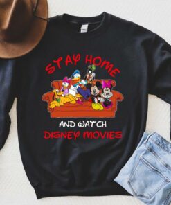 Friends Mickey Mouse Stay Home Watch TV Shirt 5
