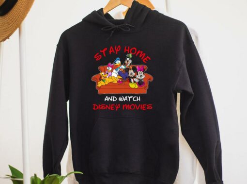 Friends Mickey Mouse Stay Home Watch TV Shirt 3