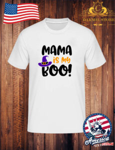 Funny Halloween Mama is my boo T-shirt