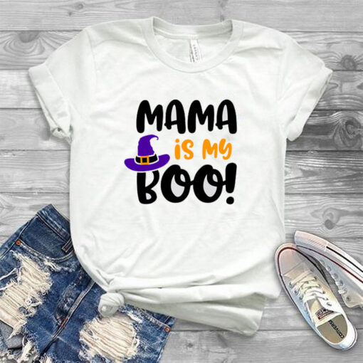 Funny Halloween Mama is my boo T-shirt