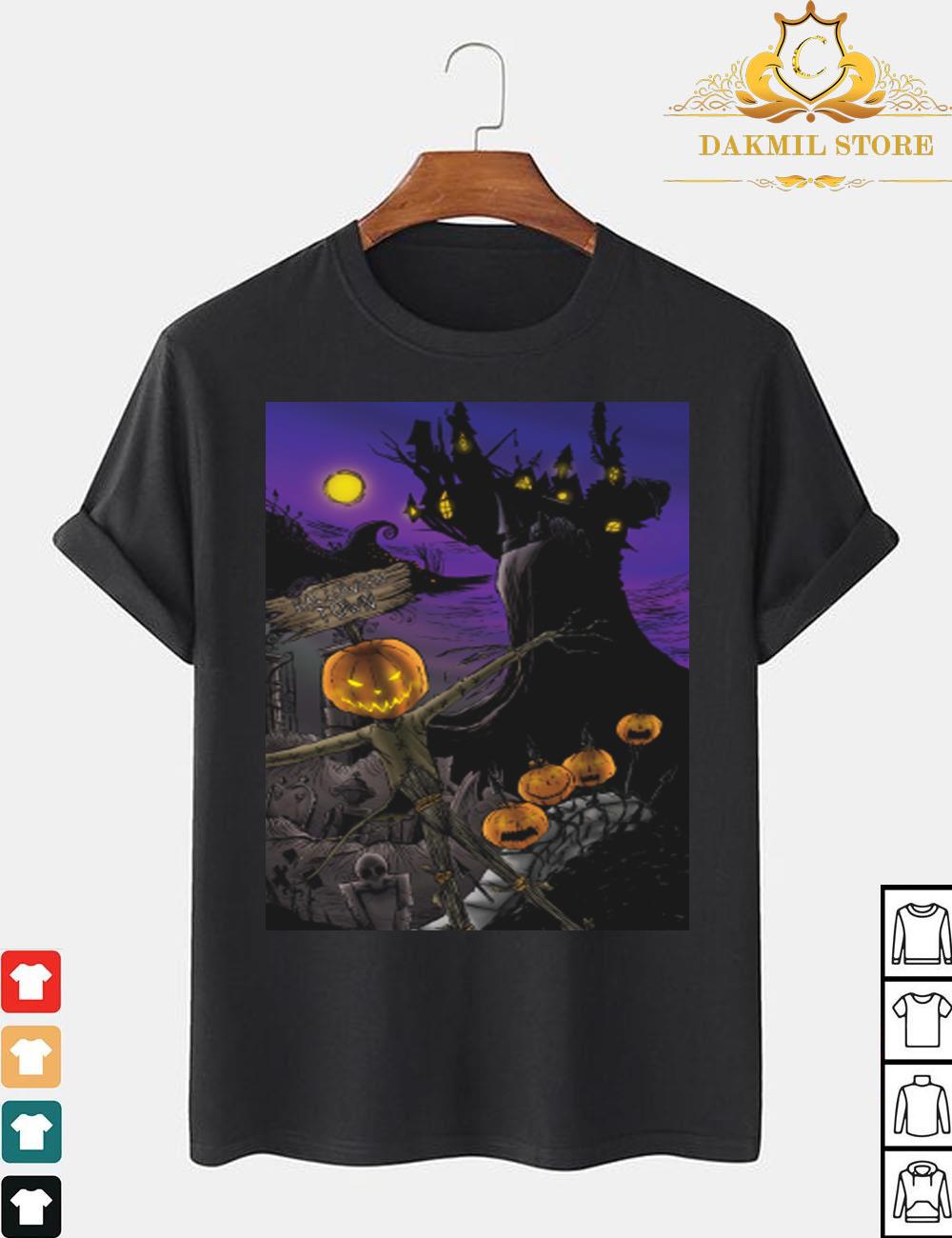 Funny Halloween Town T-shirt