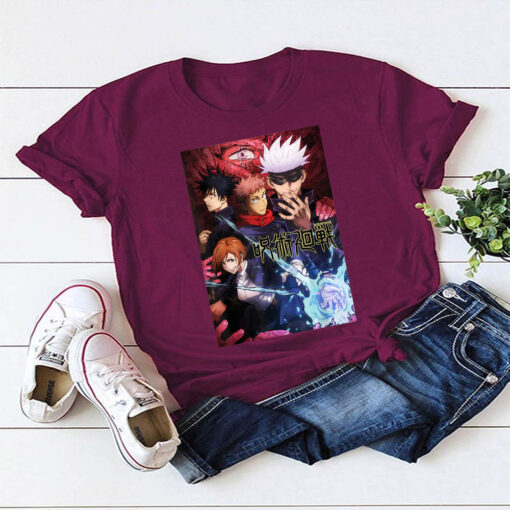 Gojos Team Jujutsus Kaisens Anime Graphic Art T Shirt