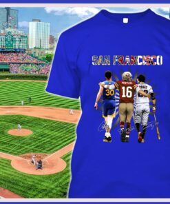 Official Golden State Warriors San Francisco 49ers San Francisco Giants Signatures Shirt 5