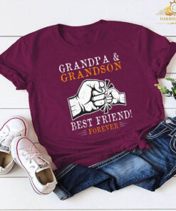 Grandpa and Grandson best friend forever T-shirt