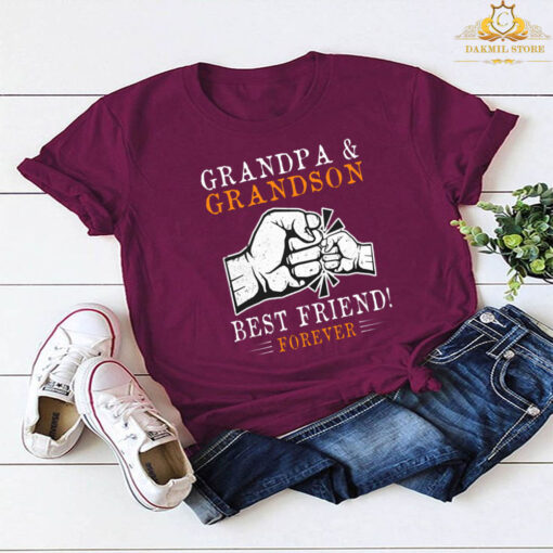 Grandpa and Grandson best friend forever T-shirt