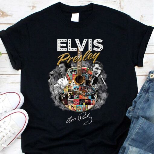 Awesome Guitarist Elvis Presley Signature Shirt 1