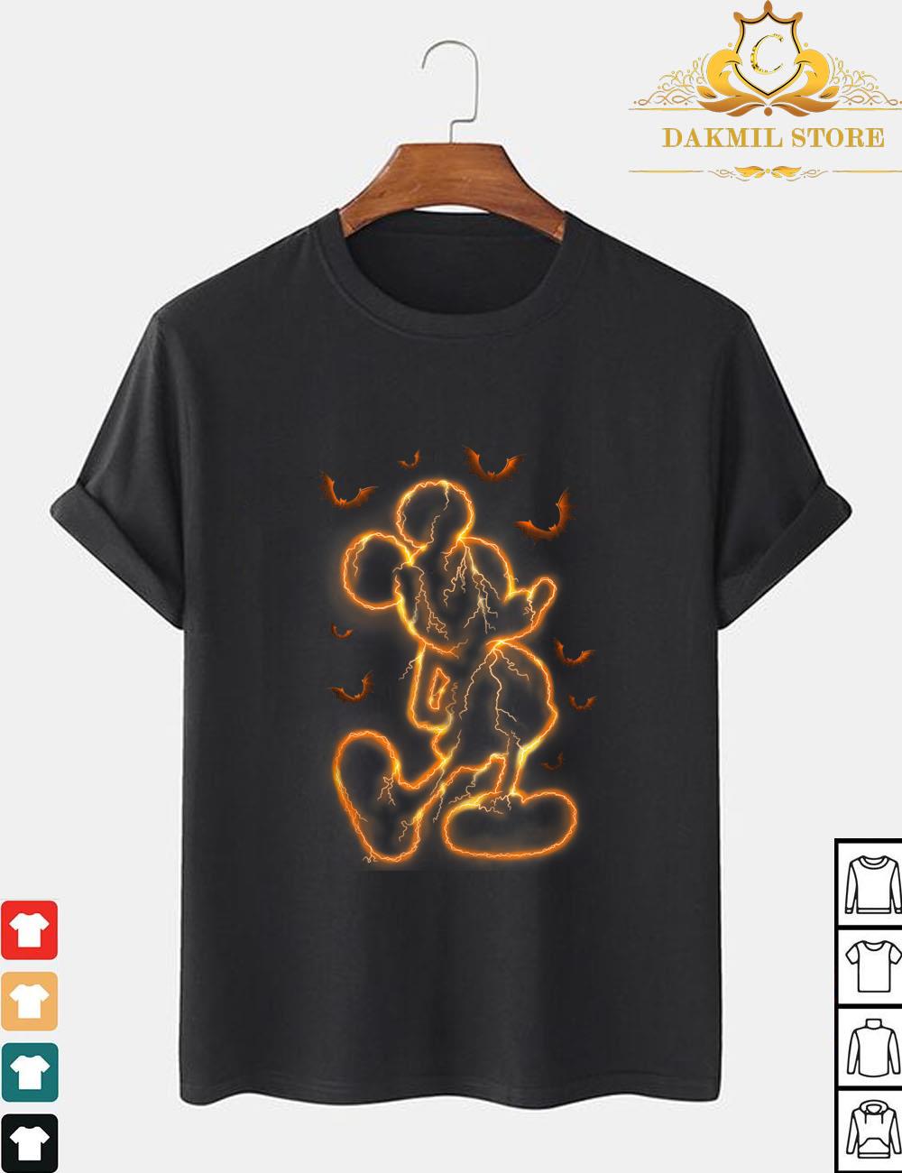 Halloween Disney Lightning Mickey Mouse T Shirt