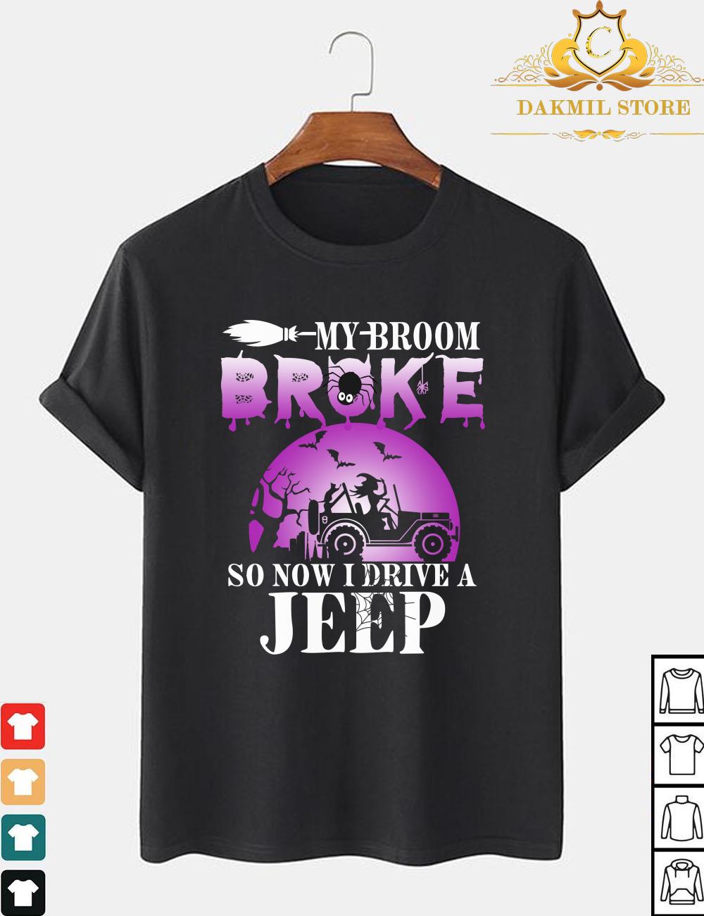 Halloween My Broom Broke So Now I Drive A Jeep Pumpkin Gift