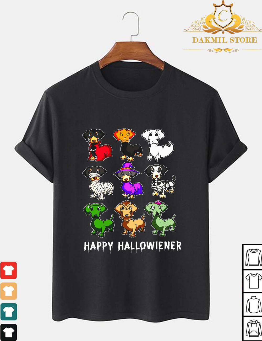 Happy Halloweener Funnny Dachshund T Shirt