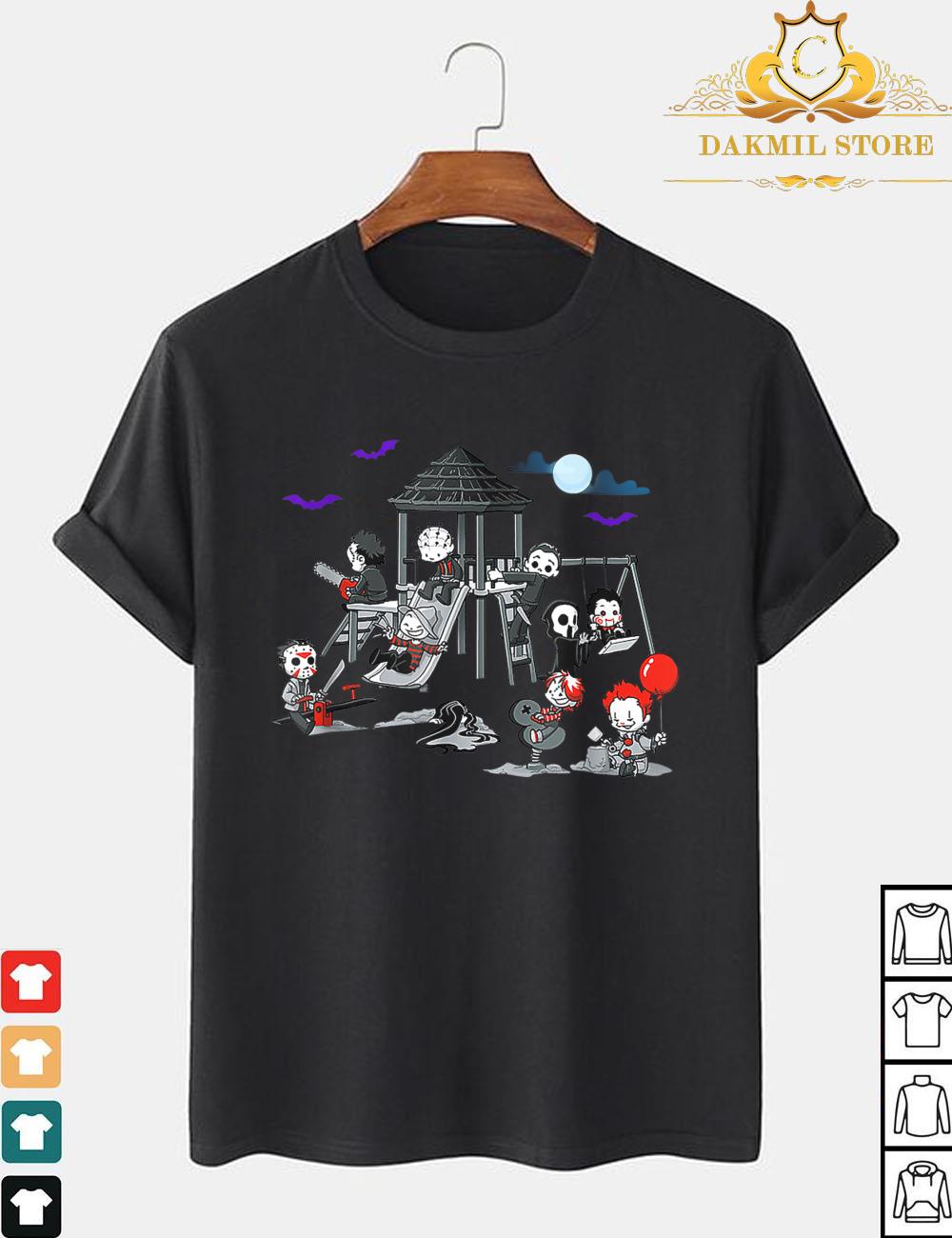 Horror Clubhouse In Park Halloween Costume Gift T-Shirt