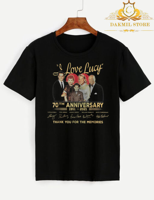I Love Lucy 70th Anniversary Thank You For The Memories T Shirt