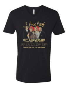 I Love Lucy 70th Anniversary Thank You For The Memories V Neck