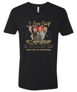 I Love Lucy 70th Anniversary Thank You For The Memories V Neck