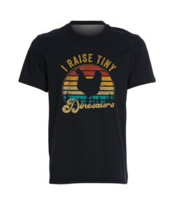 I Raise Tiny Dinosaurs Vintage Retro 70S Chicken Silhouette T-Shirt