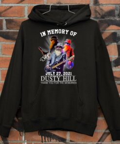 Original In Memory Of Dusty Hill ZZ Top Band July 27 2021 Signature Thank Memories Shirt 7