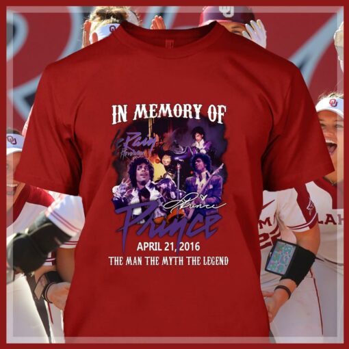 Funny In memory of Prince and The Revolution Purple Rain April 21 2016 Signature The Man The Myth The Legend Shirt 4