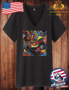 J. Cole Photo Collage T-shirt Men Women KOD Hip Hop Pullover V Neck