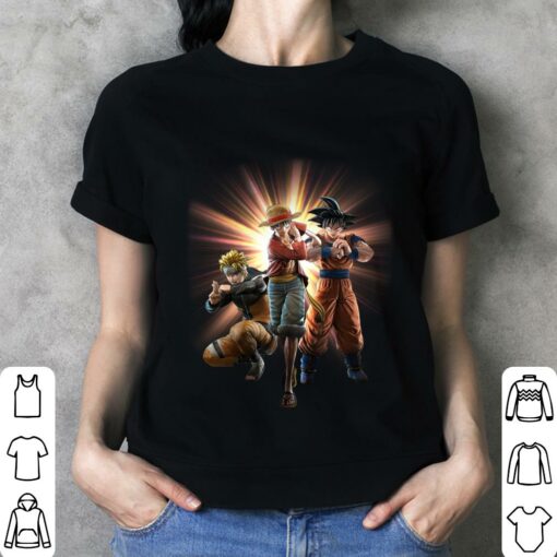 Original JUMP FORCE Anime Characters Naruto Luffy Son Goku Shirt 3