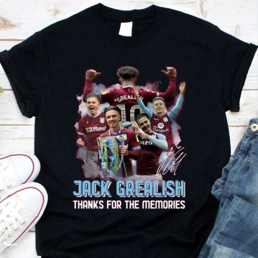 Hot Jack Grealish Aston Villa Manchester City Signature Shirt 1