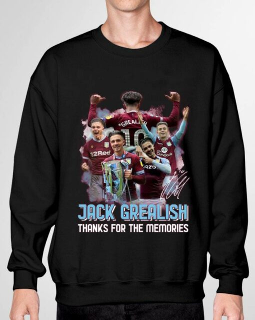 Hot Jack Grealish Aston Villa Manchester City Signature Shirt 3