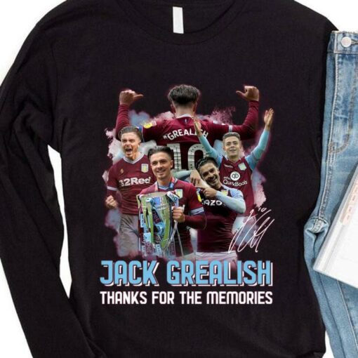 Hot Jack Grealish Aston Villa Manchester City Signature Shirt 4